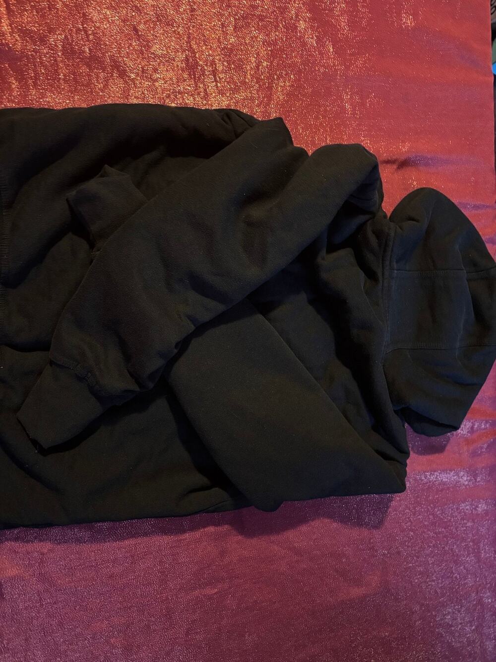 Berkley Jensen Hoodie Mens Small Full Zip Sherpa Lined Black